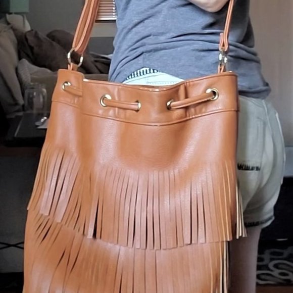Brown Fringe Boho Bag/Purse - Picture 5 of 5